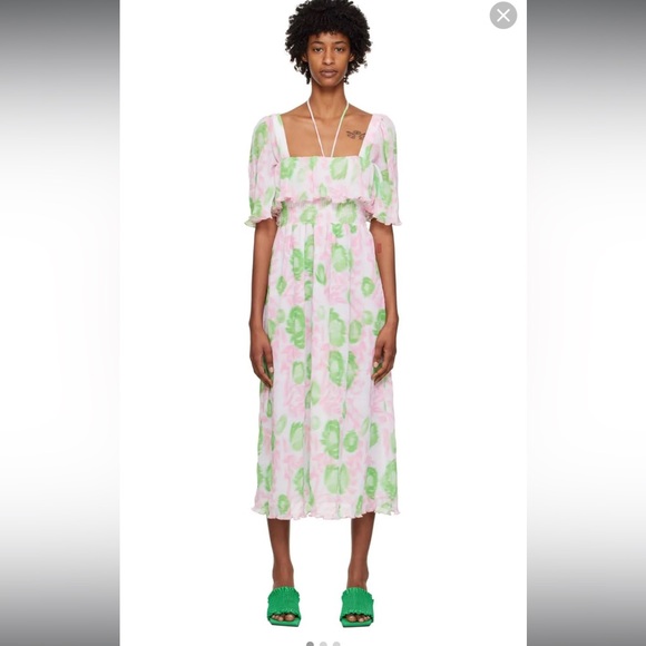 Ganni Dresses & Skirts - Ganni Pleated Midi Dress